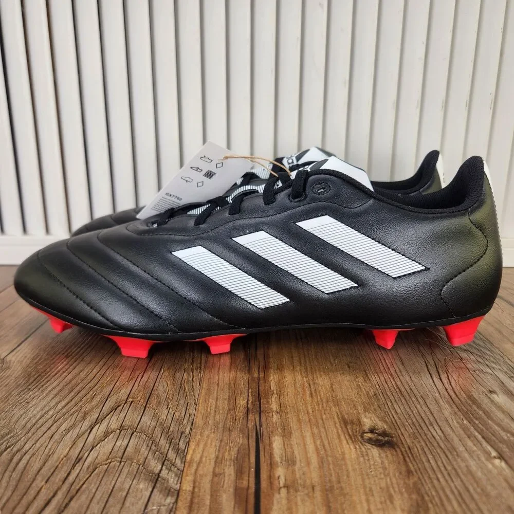 Adidas Goletto VIII FG Mens Sz 13 Black White Athletic Soccer Cleats Boot GX7793